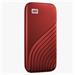 SanDisk WD My Passport SSD externí 2TB , USB-C 3.2 ,1050/10000MB/s R/W PC & Mac ,Red WDBAGF0020BRD-WESN