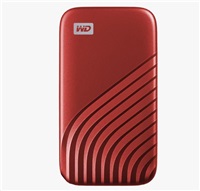 SanDisk WD My Passport SSD externí 2TB , USB-C 3.2 ,1050/10000MB/s R/W PC & Mac ,Red WDBAGF0020BRD-WESN