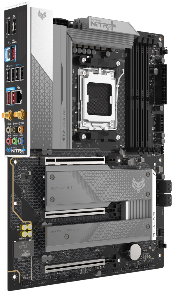 SAPPHIRE NITRO+ B850A WIFI 7/AM5/ATX 52123-03-40G