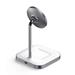 Satechi 2-in-1 Magnetic Wireless Charging Stand - White Aluminium ST-WMCS2M