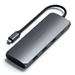 Satechi USB-C Hybrid Multiport adaptér with SSD enclosure - Space Gray Aluminium ST-UCHSEM