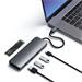 Satechi USB-C Hybrid Multiport adaptér with SSD enclosure - Space Gray Aluminium ST-UCHSEM