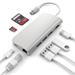 Satechi USB-C Multiport adaptér 4K 8ports - Silver Aluminium ST-TCMAS