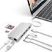 Satechi USB-C Multiport adaptér 4K 8ports - Silver Aluminium ST-TCMAS