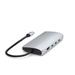 Satechi USB-C Multiport adaptér 8K with Ethernet V3 - Silver ST-P8KES