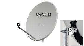 Satelitná parabola Mascom 80 Al DISH MASCOM 80AL