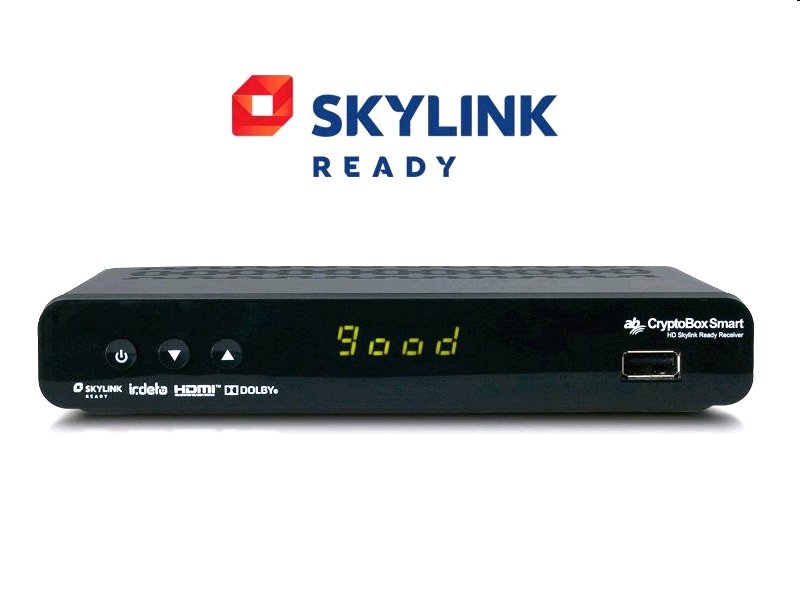 Satelitný prijímač AB Cryptobox Smart Irdeto čtečka, 1x USB, FastScan, Skylink ready