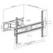 SBOX nástěnný držák 37"-80", naklápěcí, černá (PLB-3646-2) 3858894503070