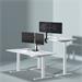 SBOX stolní držák na 2 monitory, naklápěcí a otočný, pro 17"–32",nosnost 2×9 kg,černá (LC 3858894502882
