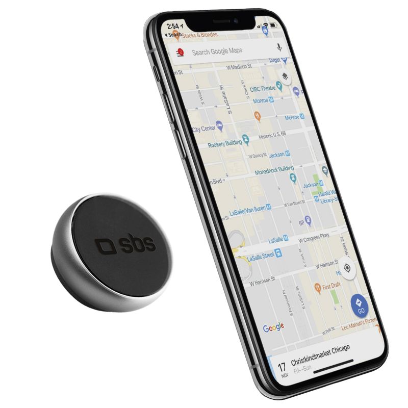 SBS - Držiak do auta MID ROUND, magnetický, univerzálny pre smartfóny, čierna TESUPMIDROUNDGLUE