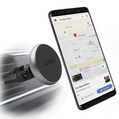 SBS - Držiak do auta WIDE ROUND, magnetický, do mriežky, čierna TESUPWIDEROUNDCLIP