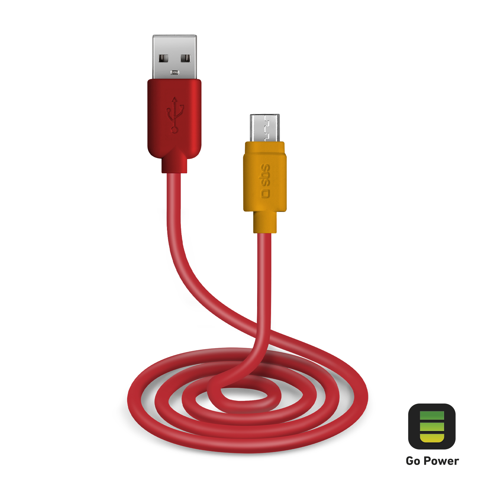 SBS - Kábel POP USB/Micro-USB, červená TEPOPCABLEMICR