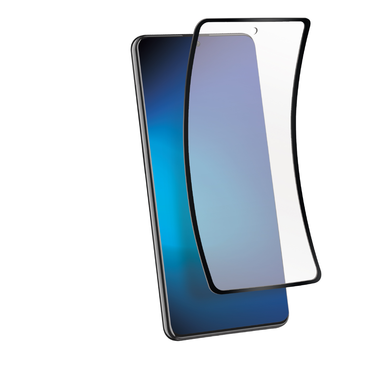 SBS - Ochranné sklo Flexi pre Samsung Galaxy S20+, čierna TENANOSAS11