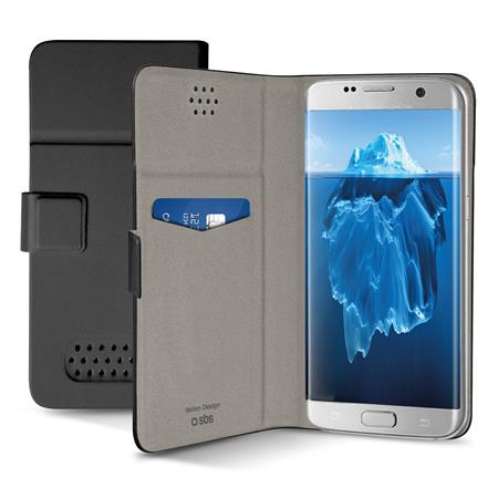 SBS - Puzdro Book Slim pre smartfóny do 5.5", čierna TEBOOKSLIMUN55K