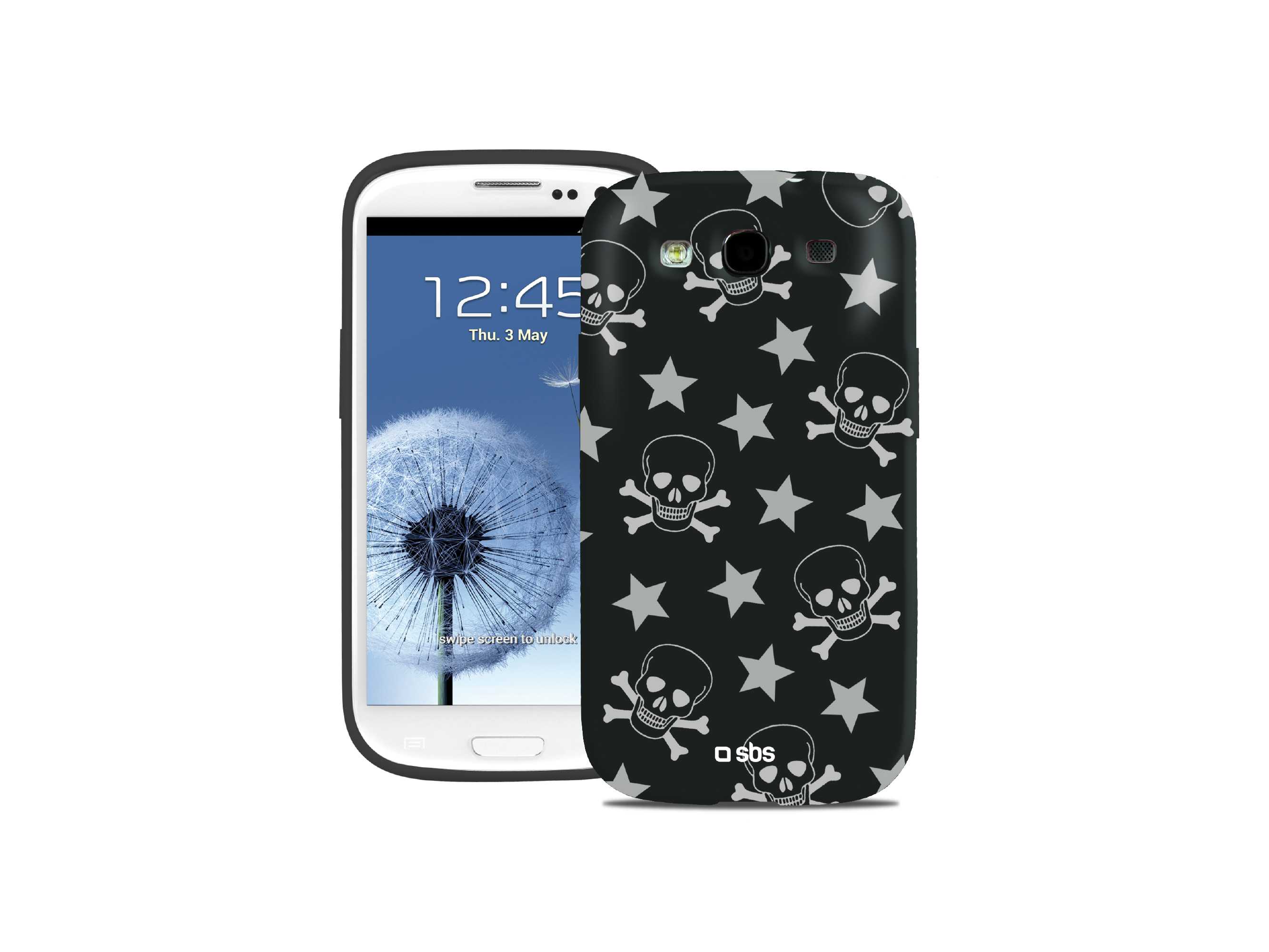 SBS - Puzdro Skull pre Samsung Galaxy S3, čierna TESKULLS3K