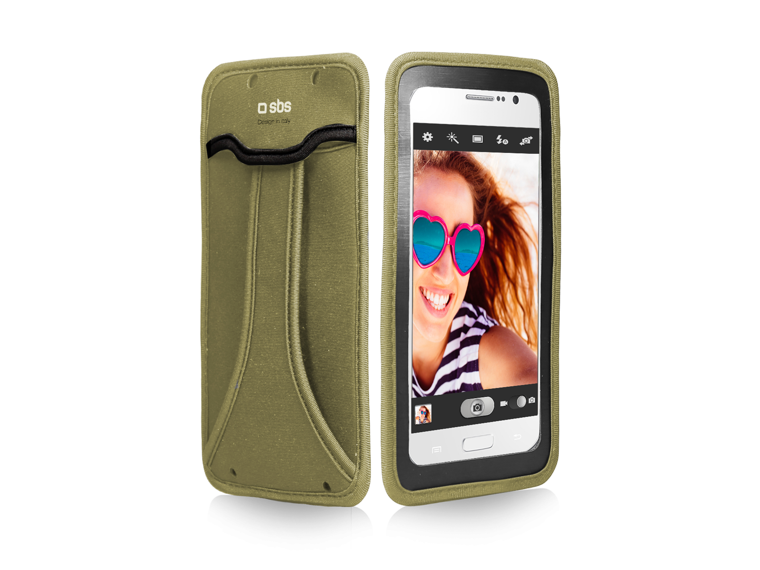 SBS - Puzdro Univerzálne Handy pre smartfóny do 5´´, zelená TEHANDYXLG