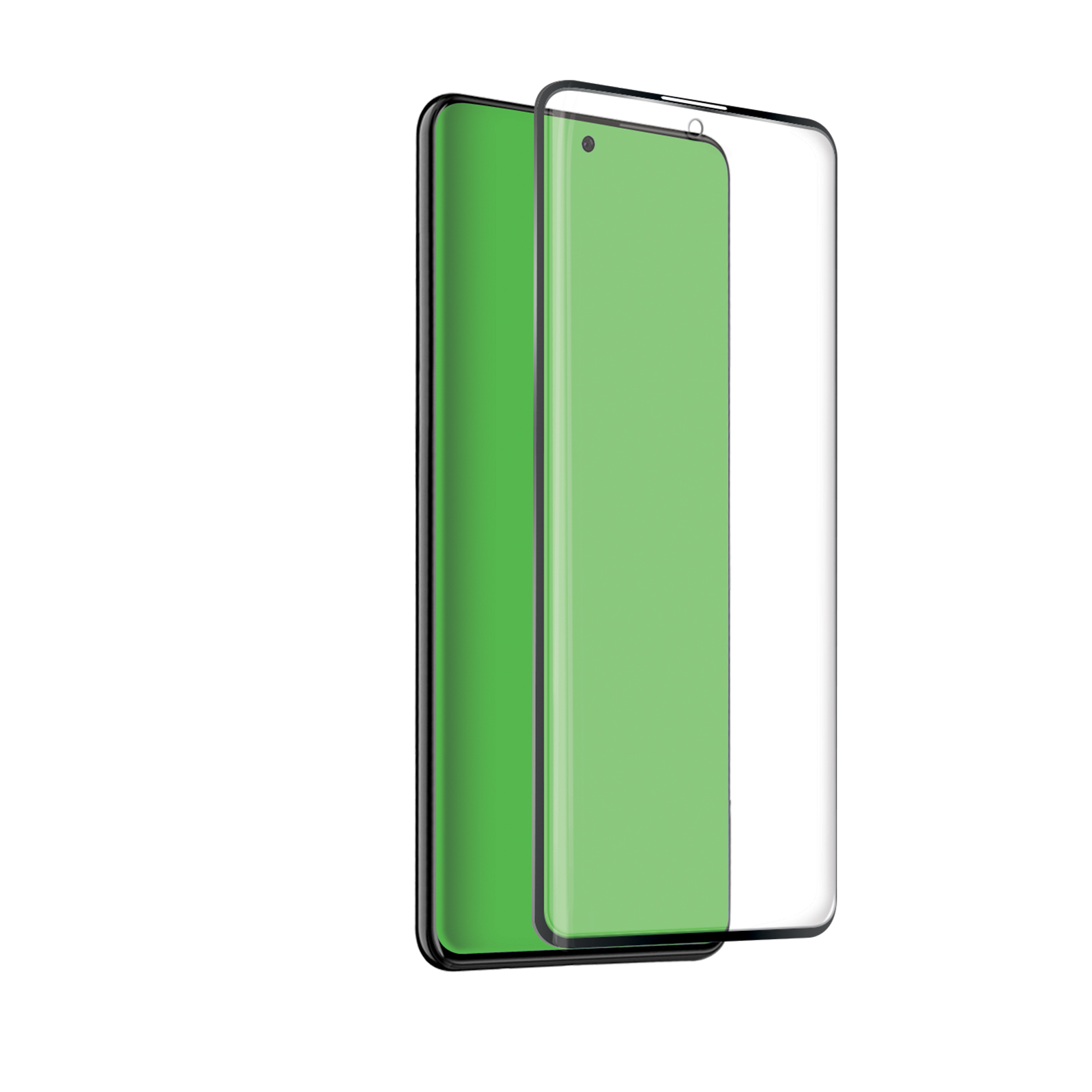 SBS - Tvrdené sklo 4D Full Glass pre Samsung Galaxy S20+, čierna TESCR4DSAS11