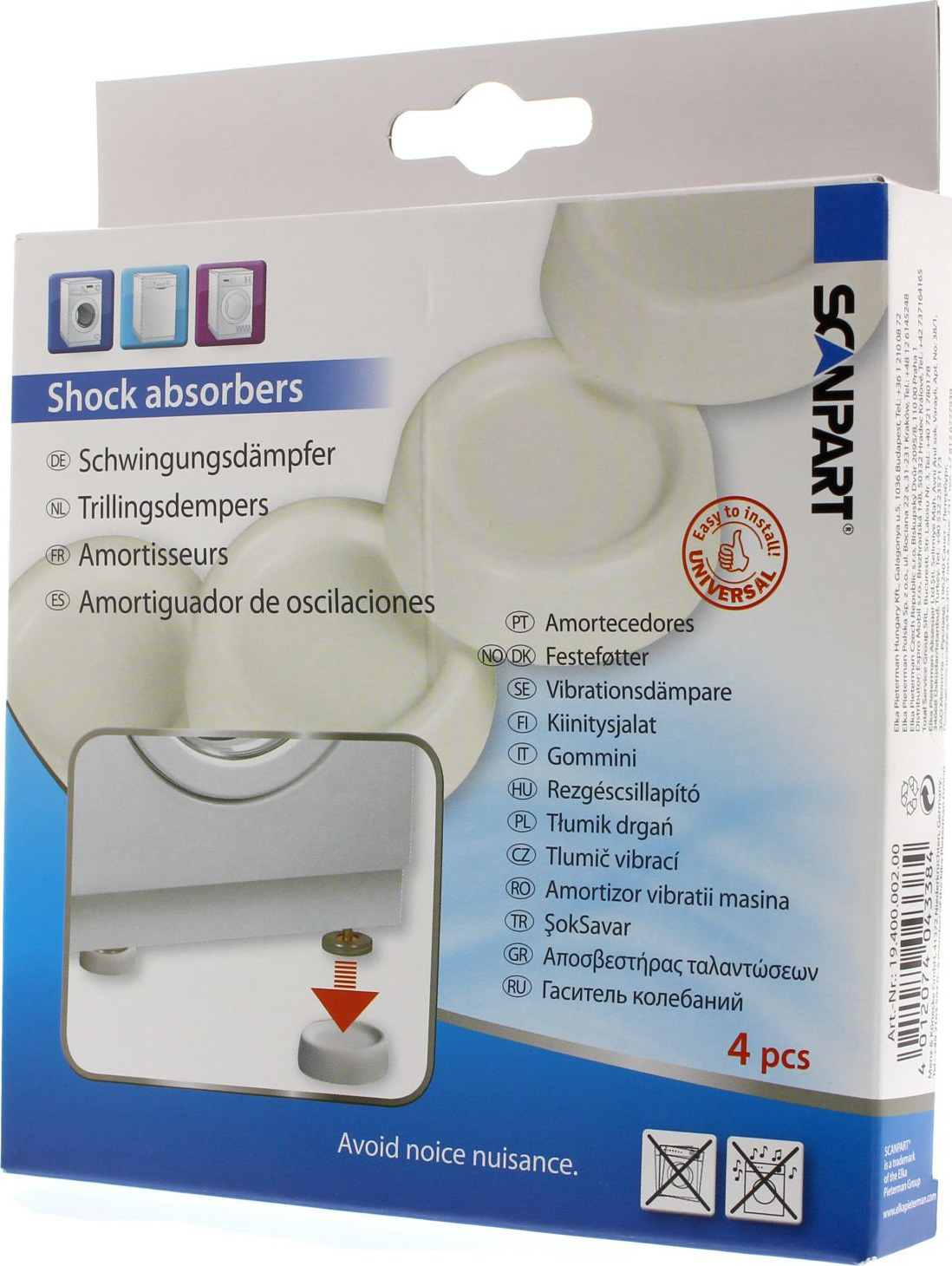 ScanPart Antivibračné podložky pod práčku