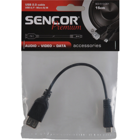 SCO 513-001 USB A/F-Micro B/M SENCOR 8590669130726