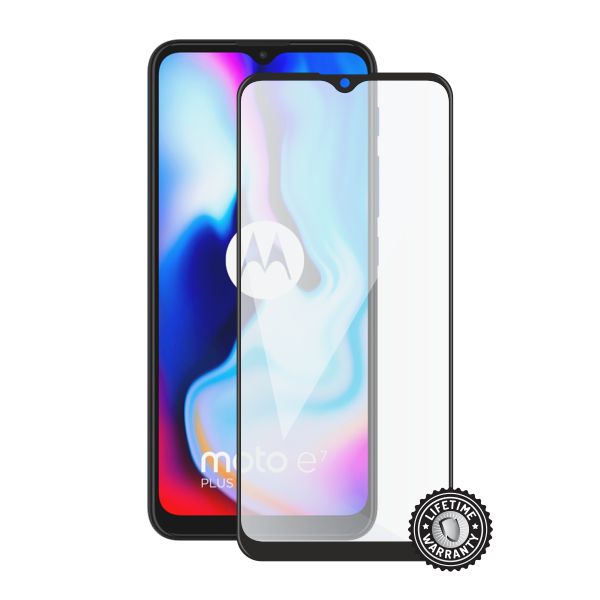 Screenshield MOTOROLA Moto E7 Plus XT2081 (full COVER black) Tempered Glass Protection MOT-TG25DBXT20811-D