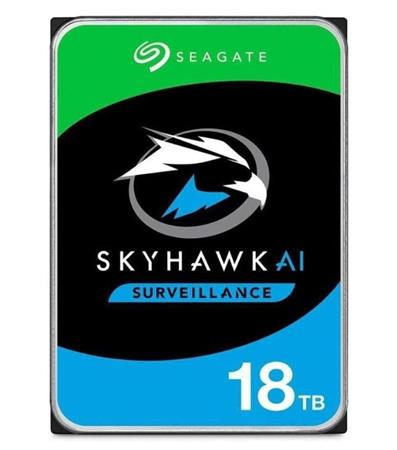 Seagate SkyHawk AI HDD, 18TB, SATAIII, 256MB cache, 7.200RPM ST18000VE002