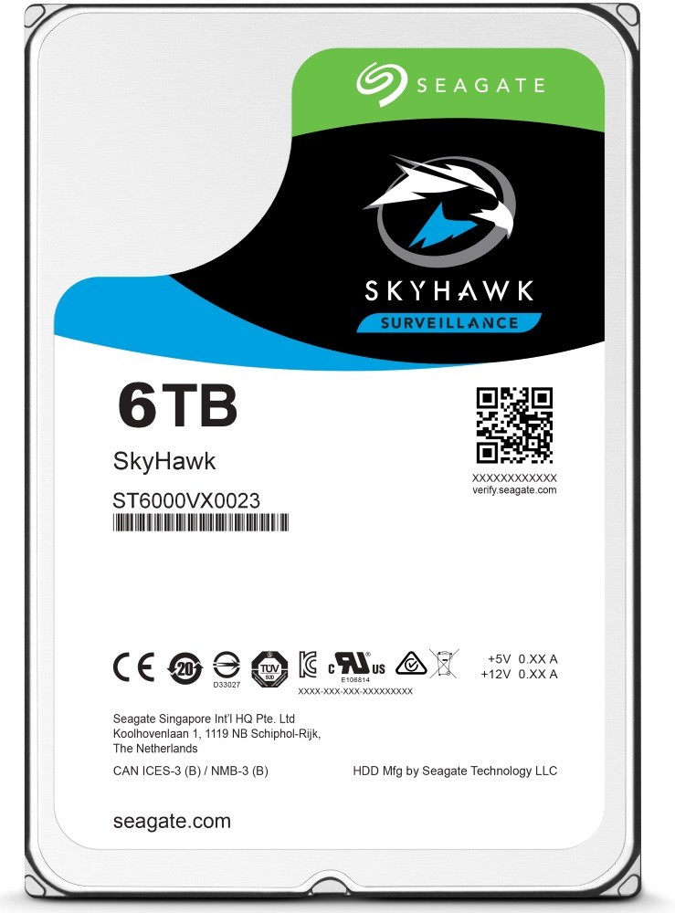 Seagate SkyHawk Surveillance HDD ST6000VX001 - Pevný disk - 6 TB - interní - 3.5" - SATA 6Gb/s - vy