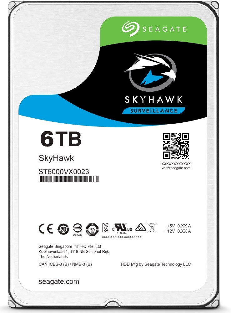 Seagate SkyHawk Surveillance HDD ST6000VX001 - Pevný disk - 6 TB - interní - 3.5" - SATA 6Gb/s - vy