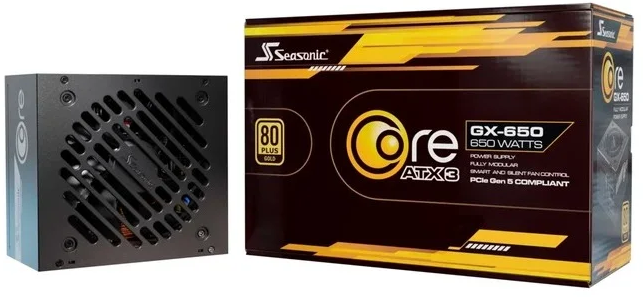 SEASONIC zdroj 650W Core GX-650, ATX 3.1, 80+ Gold SRP-CGX651-A5A32SF