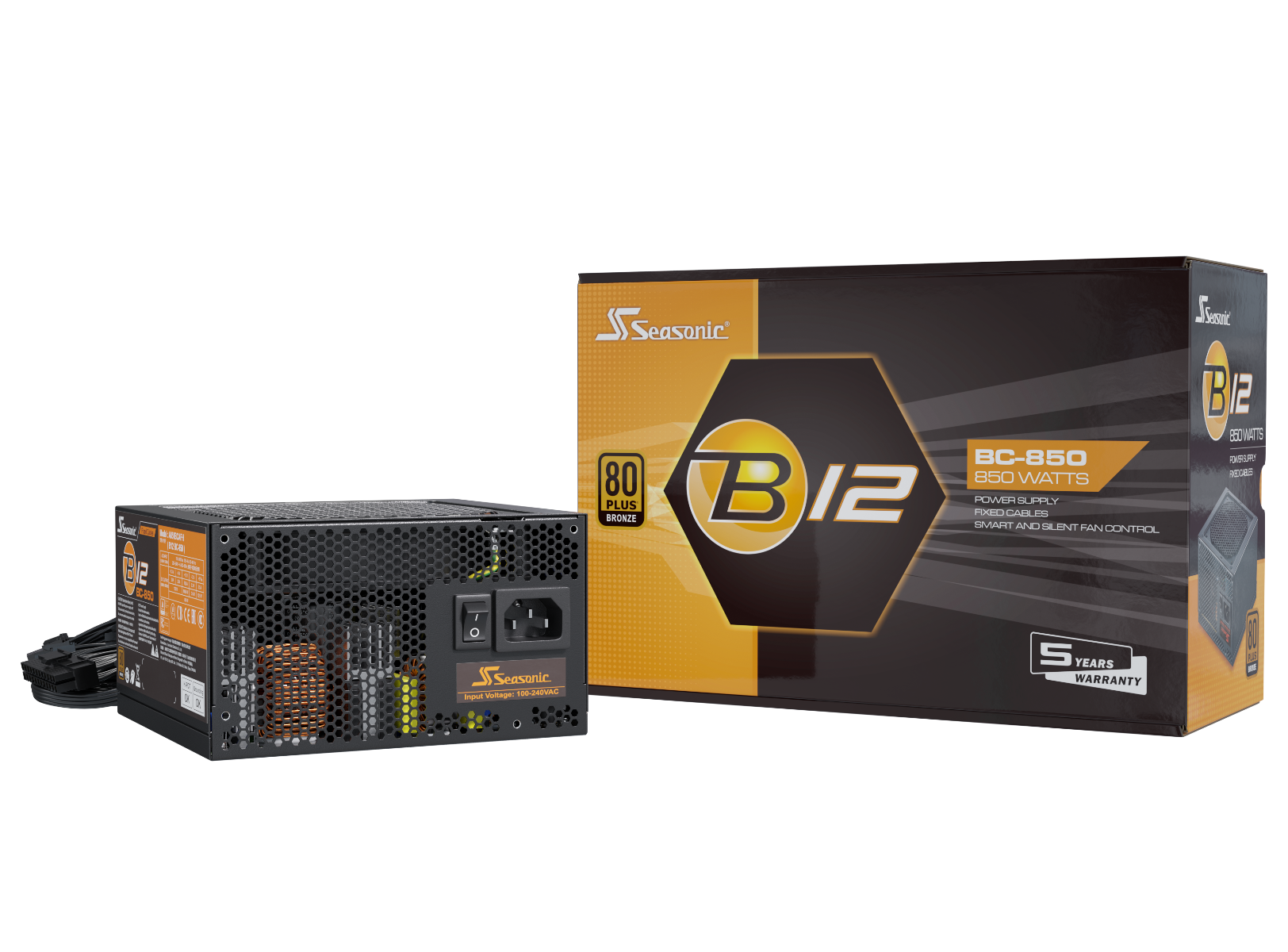 SEASONIC zdroj B12-BC-850 / 850W / akt. PFC / 120mm / 80PLUS Bronze