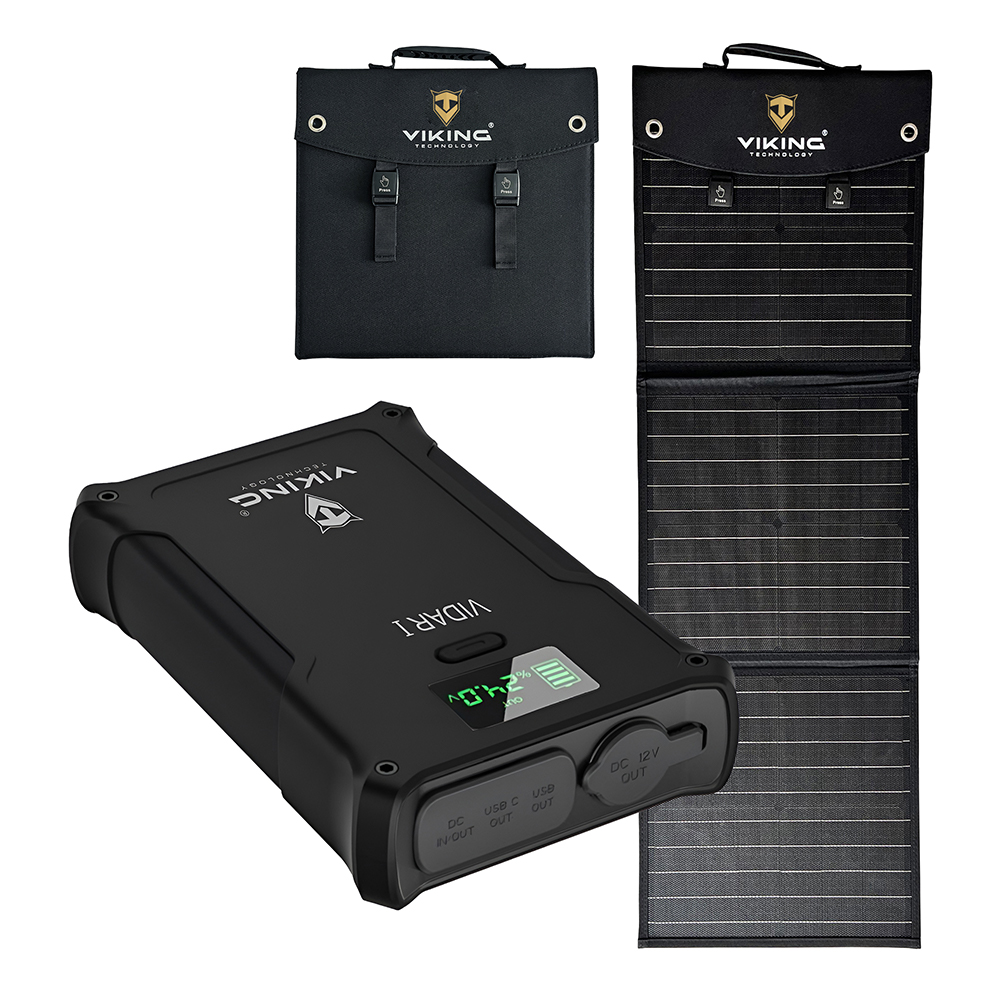 Set powerbanka Viking VIDAR I a solární panel Viking L60 PD VIDARIL60PD