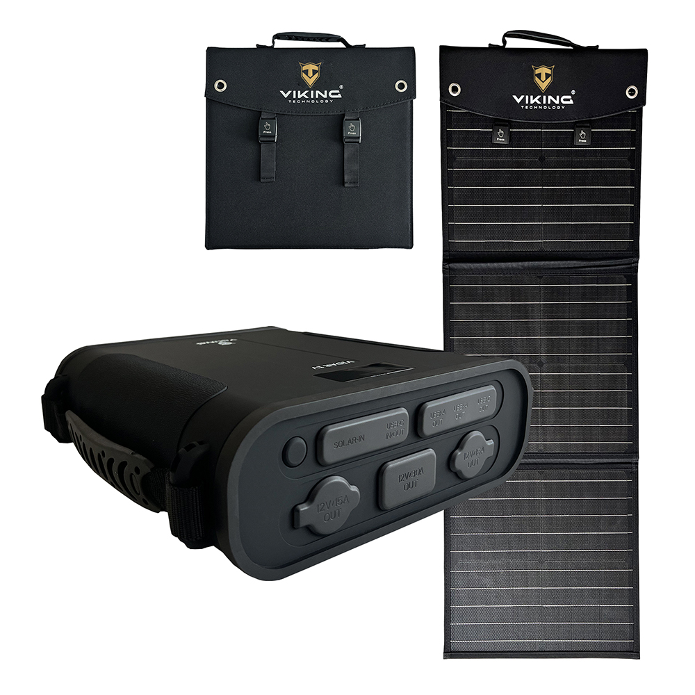 Set powerbanka Viking VIDAR IV a solární panel Viking L60 PD VIDARIVL60PD