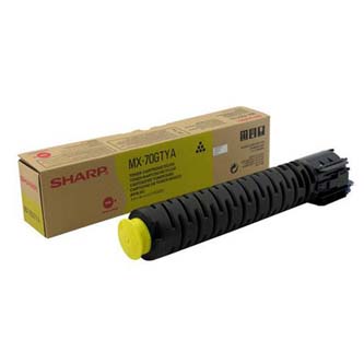 Sharp originál toner MX-70GTYA, yellow, 32000str., Sharp MX-5500N, 6200N, 7000N MX70GTYA