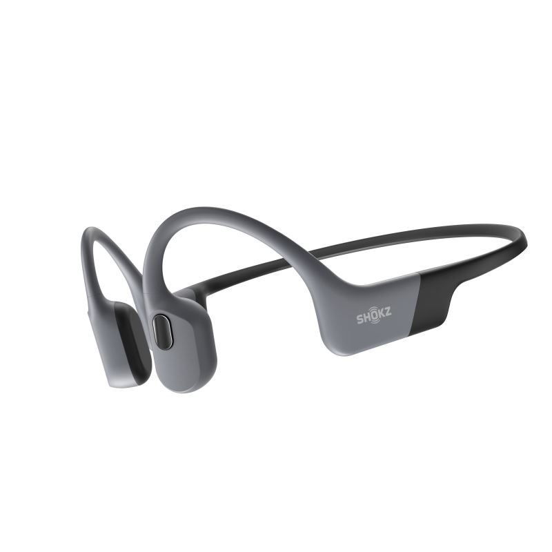 Shokz OpenSwim Pro, sluchátka před uši 4GB, duální mód Bluetooth+MP3, šedá 0810092678595
