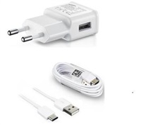 Sieťová nabíjačka Samsung EP-TA20EBE + EP-DG950CBE, USB-C, biela - bulk 2446315