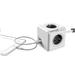 Sieťový kábel 230V predlžovací, CEE7 (vidlica)-POWERCUBE, 3m, EXTENDED USB, šedý, POWERCUBE, 4 zásu 8718444082439