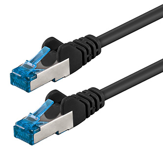 Sieťový LAN kabel S/FTP patchcord, Cat.6a, RJ45 samec - RJ45 samec, 50 m, dvojité tienenie, LSOH, č KB501ASAHS01