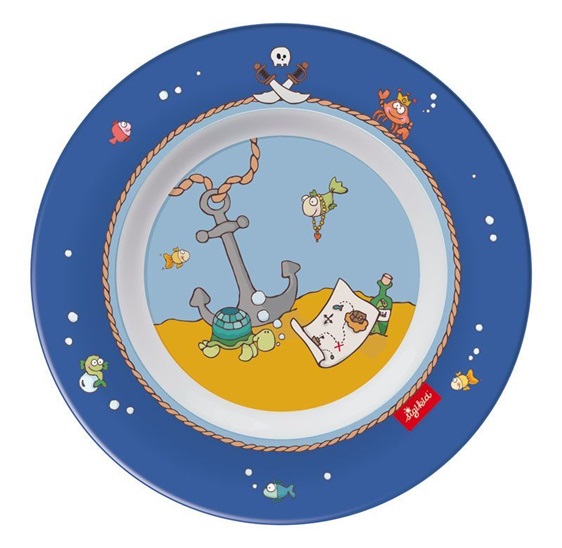 Sigikid Melamin Pirát Sammy Samoa Talíř 4001190247721