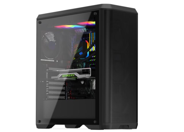 SilentiumPC MidT Ventum VT4V TG / ATX / 4x120mm ventilátor / 2xUSB 3.0 / tvrdené sklo / čierna SPC293