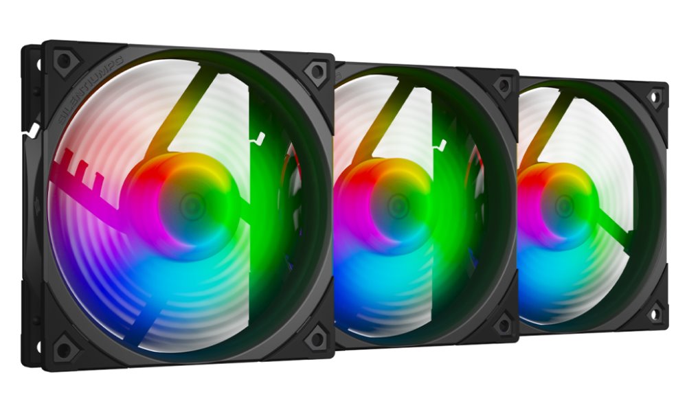 SilentiumPC ventilátor Fluctus 120 PWM ARGB 3 pack / 120mm ARGB fan / PWM SPC336