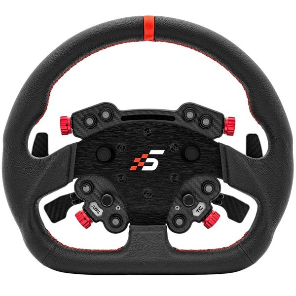 SIMAGIC GT D-Shape Steering Wheel with GT Pro Hub(K), QR50, leather GTPRO-D(K)(LEATHER)