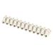 Skrutková svorkovnica 12× 2,5–4 mm2, 450 V, biela