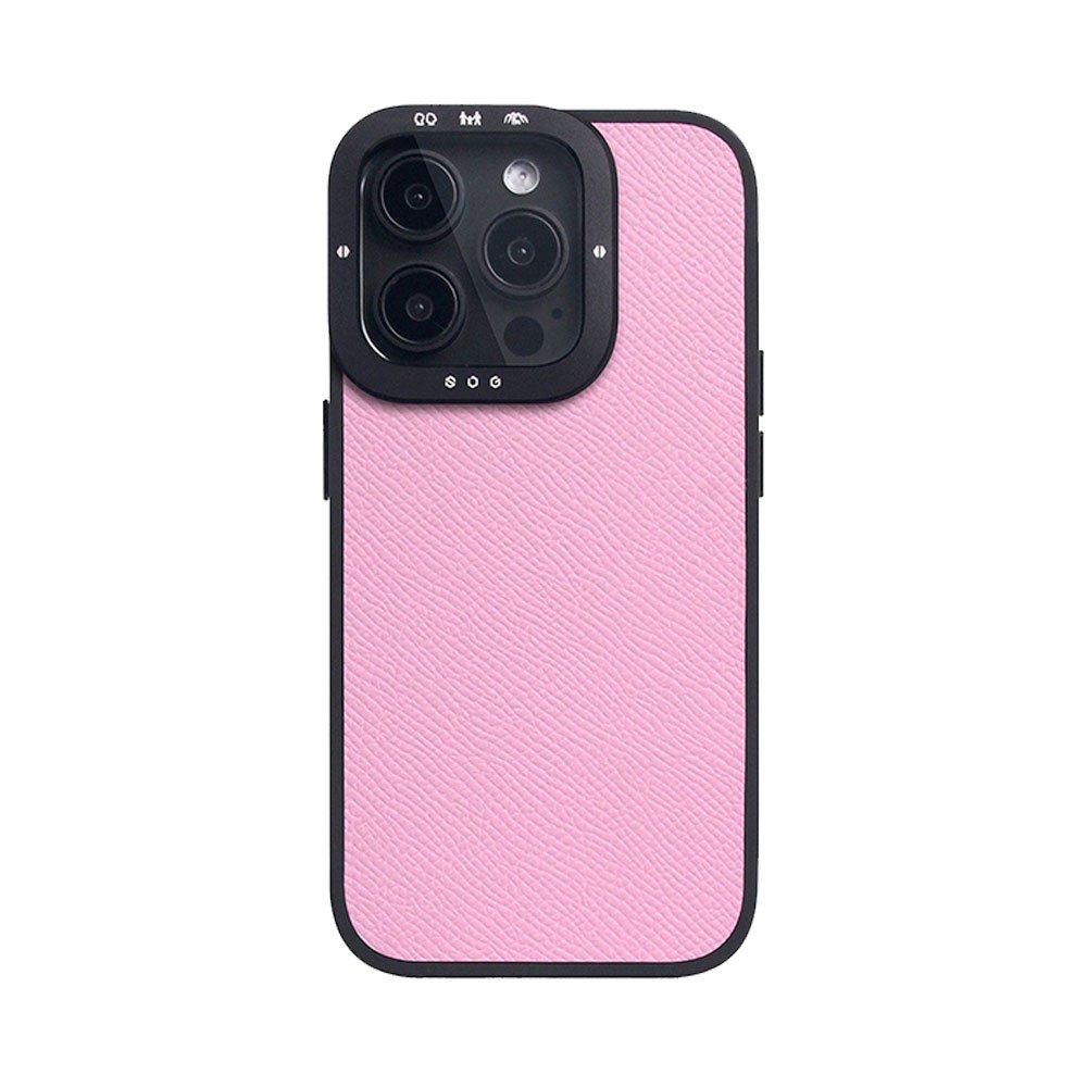 SLG Design kryt D9 France Epsom Leather pre iPhone 15 Pro - Pink SD-D9E-BC-IP15P-PK