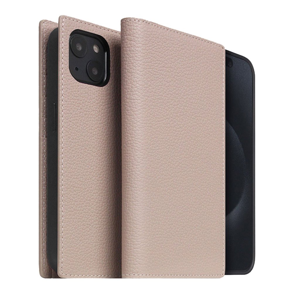 SLG Design puzdro D8 Magsafe Full Grain Leather pre iPhone 15 Plus - Light Cream SD-D8G-DC-IP15S-LC