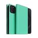 SLG Design puzdro D8 Neon Full Grain Leather Diary pre iPhone 15 Pro - Teal SD-D8N-DC-IP15P-TL