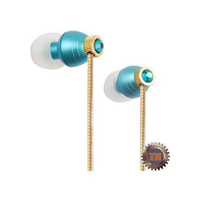 Sluchatka G-Cube A4-iP-990T pre iPod a iPhone Swarovsky zirkon modry