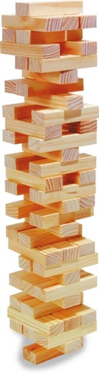 Small Foot Dřevěná hra Jenga natur 4020972080042