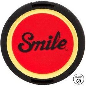 Smile krytka objektívu Pin Up 67mm, červená, 16124