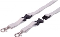 Šňůrka TULIP plochá rozpojovací s karabinou šedá lamdi12tulipg