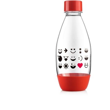 SodaStream Lahev dětská 0.5l Smajlík červená 8719128113562