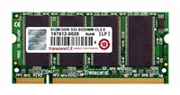 SODIMM DDR 256MB 333MHz TRANSCEND 2Rx16, CL2.5 TS32MSD64V3G